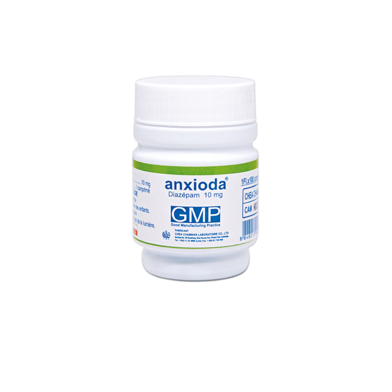 Anxioda GMP Diazepam 10mg (100 Tablets)